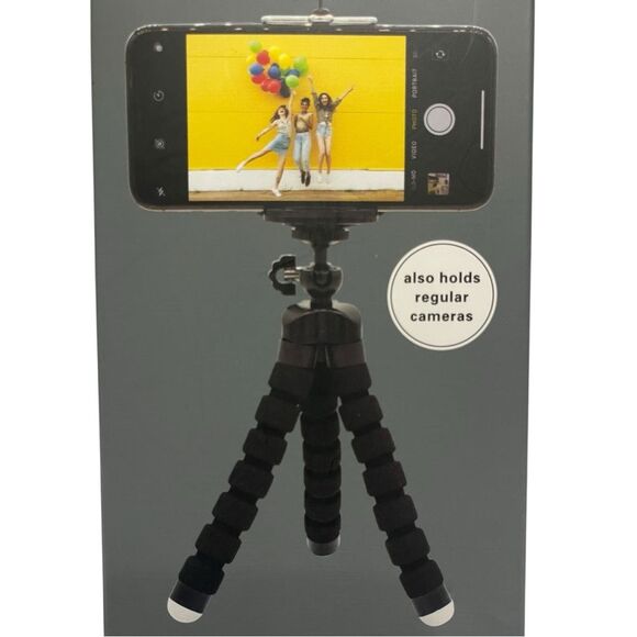 Kikkerland Black Smartphone Tripod Versatile Camera Stand - Picture 4 of 4